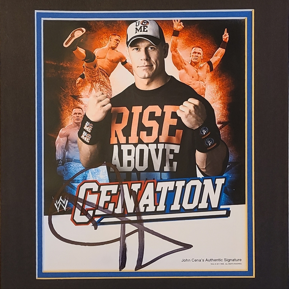 WWE John Cena Autographed Photo